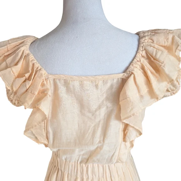 LoveShackFancy Ivoire Ruffle Mini Dress XS - Picture 8 of 11